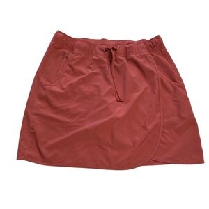 Patagonia Women's Fleetwith Skort Size Medium Rosehip Drawstring Hiking Pockets